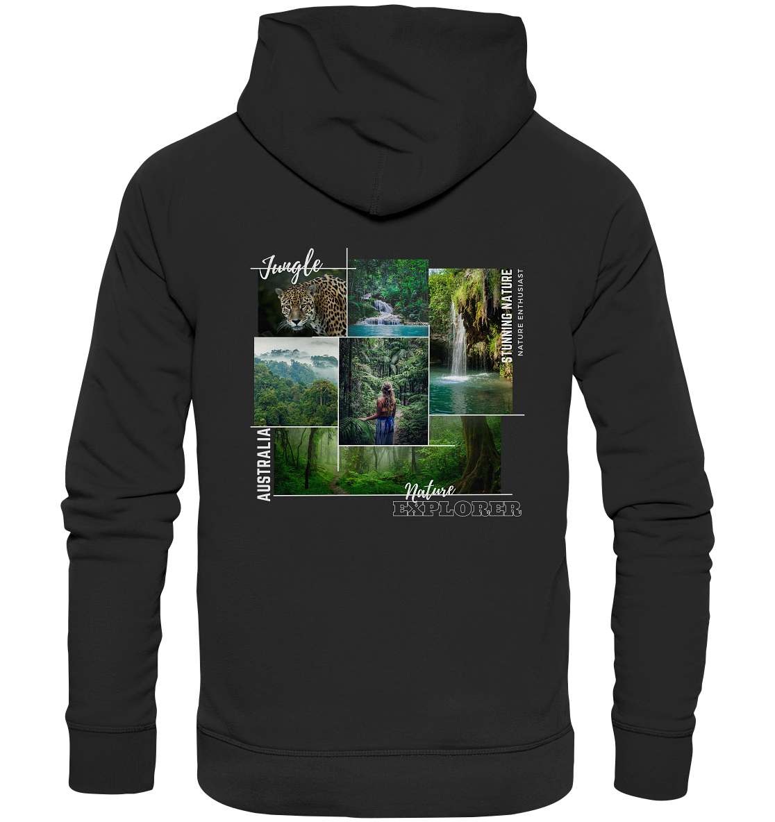 Bio Baumwolle Hoodie vegan fair Nachhaltigkeit Reisen Australien Jungle 