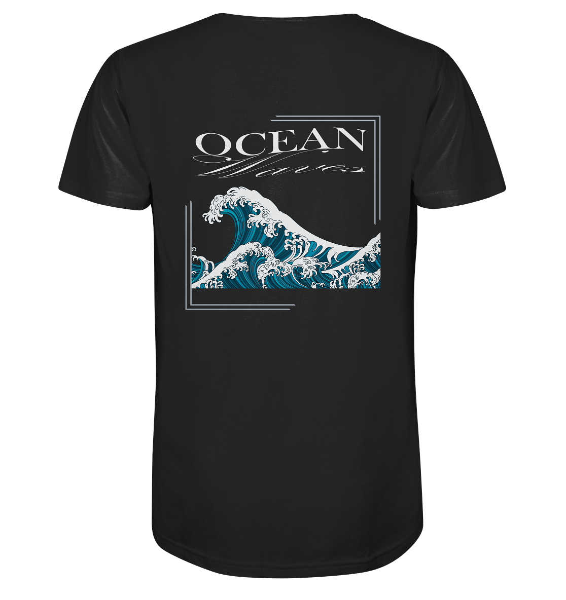 Bio Baumwolle T-Shirt vegan fair Nachhaltigkeit Reisen Ocean Welle