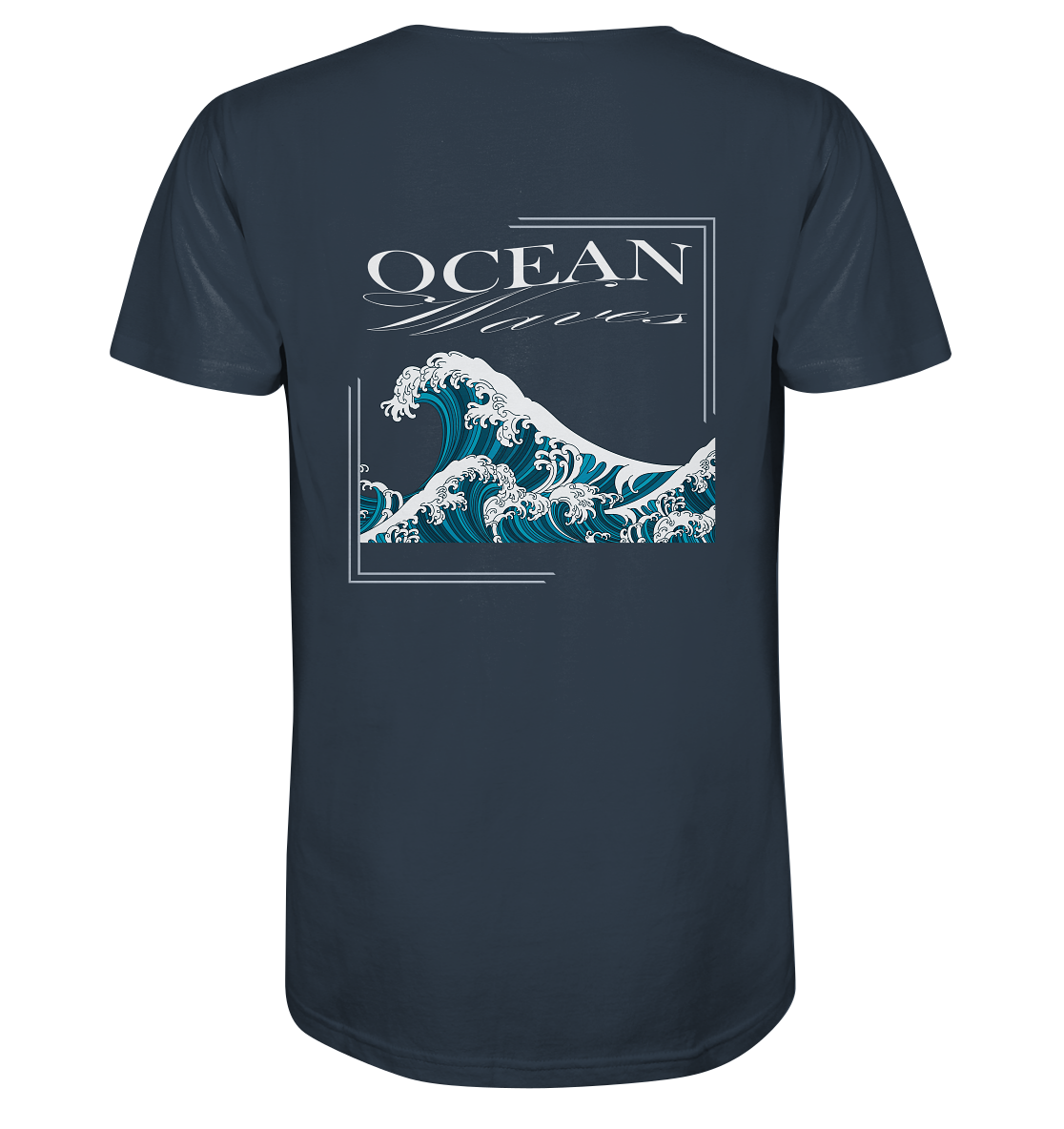 Bio Baumwolle T-Shirt vegan fair Nachhaltigkeit Reisen Ocean Welle