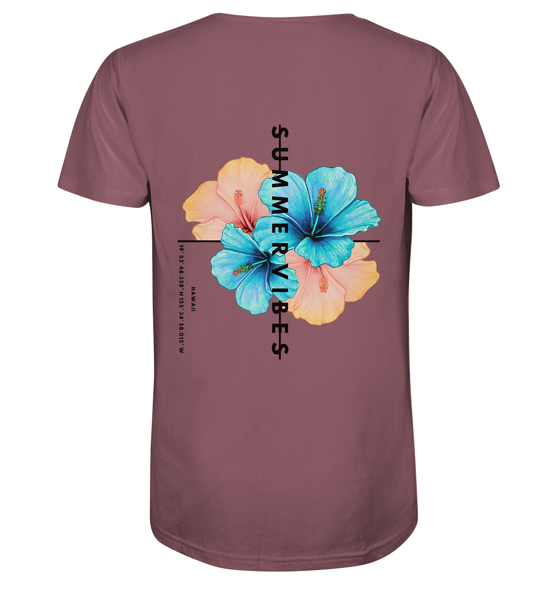 Bio Baumwolle T-Shirt vegan fair Nachhaltigkeit Reisen Summervibes Blume